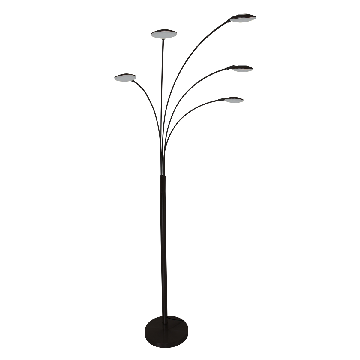 Vloerlamp Synna 5 lichts Zwart - Afbeelding 4