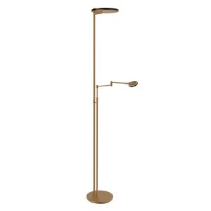 Vloerlamp | Turound | 25 cm | 2 lichts | ingebouwde vervangbare LED module | brons