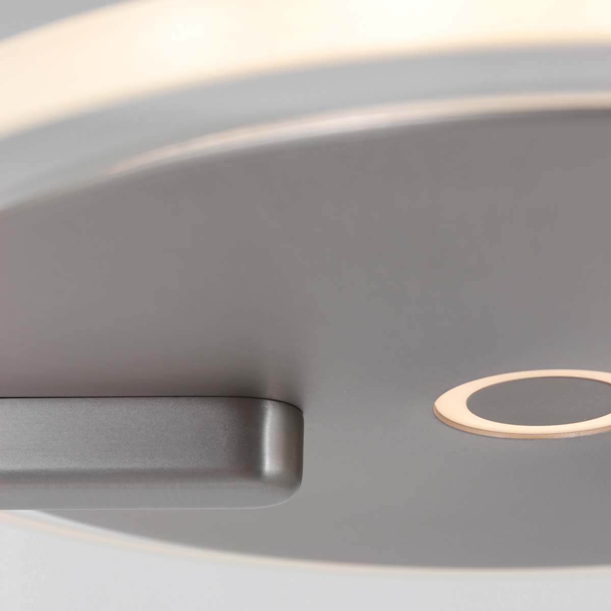 Vloerlamp uplight staal met helder glas - Afbeelding 6