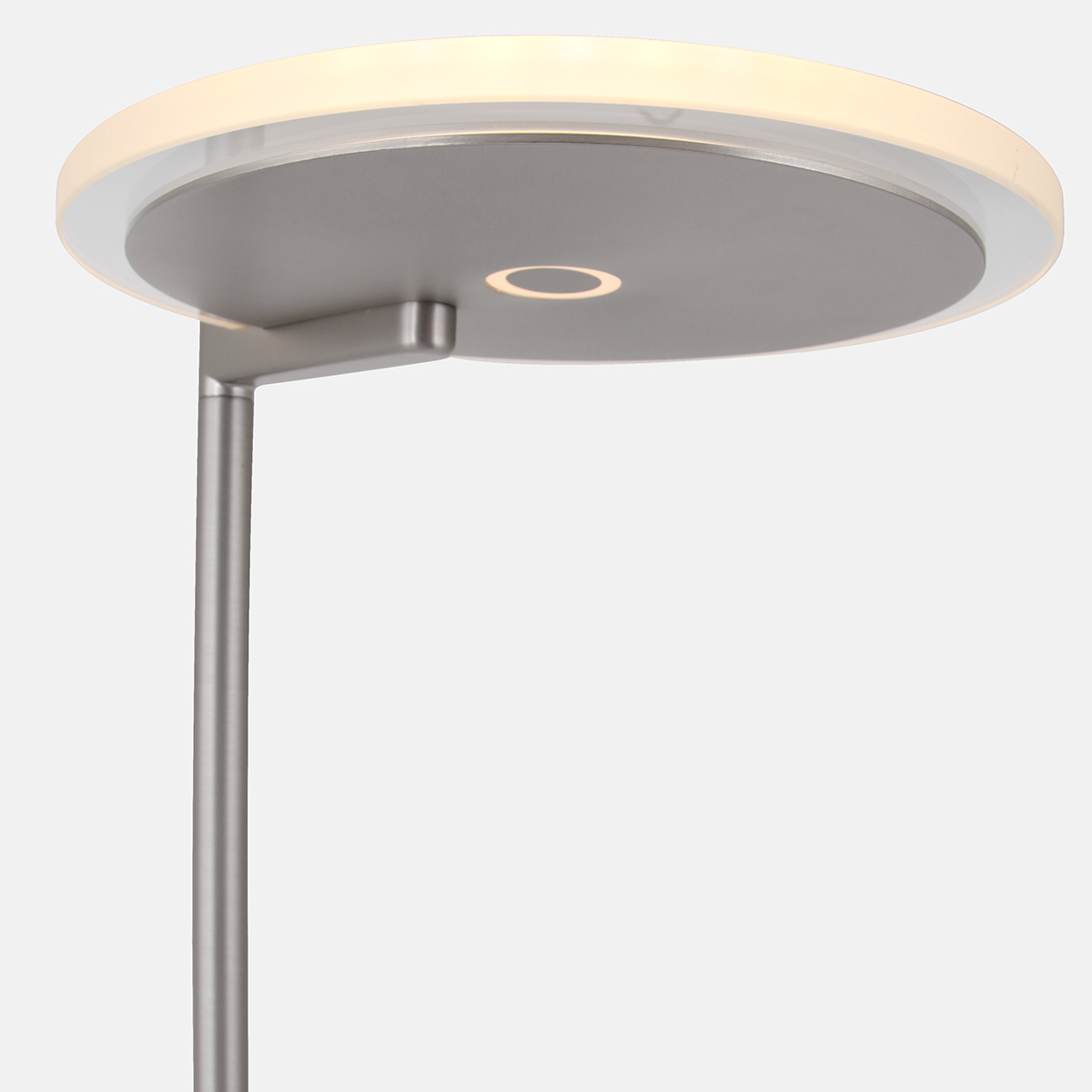 Vloerlamp uplight staal met helder glas - Afbeelding 5