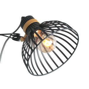 Wandlamp Dunbar 1 lichts Goud/Zwart