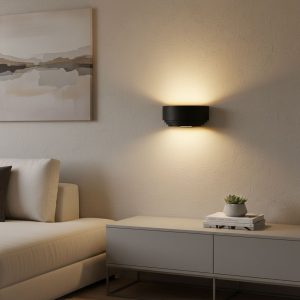 Wandlamp Elena Zwart/Goud – Luxe wandlamp met warm gouden licht en modern design