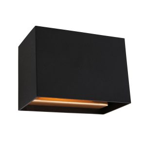 Wandlamp Muro 1 lichts Goud/Zwart