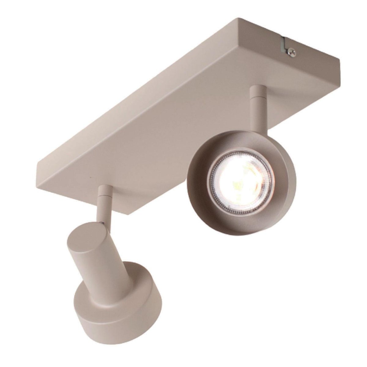 Zand / beige plafondspot 2 lichts Lunata - Afbeelding 8