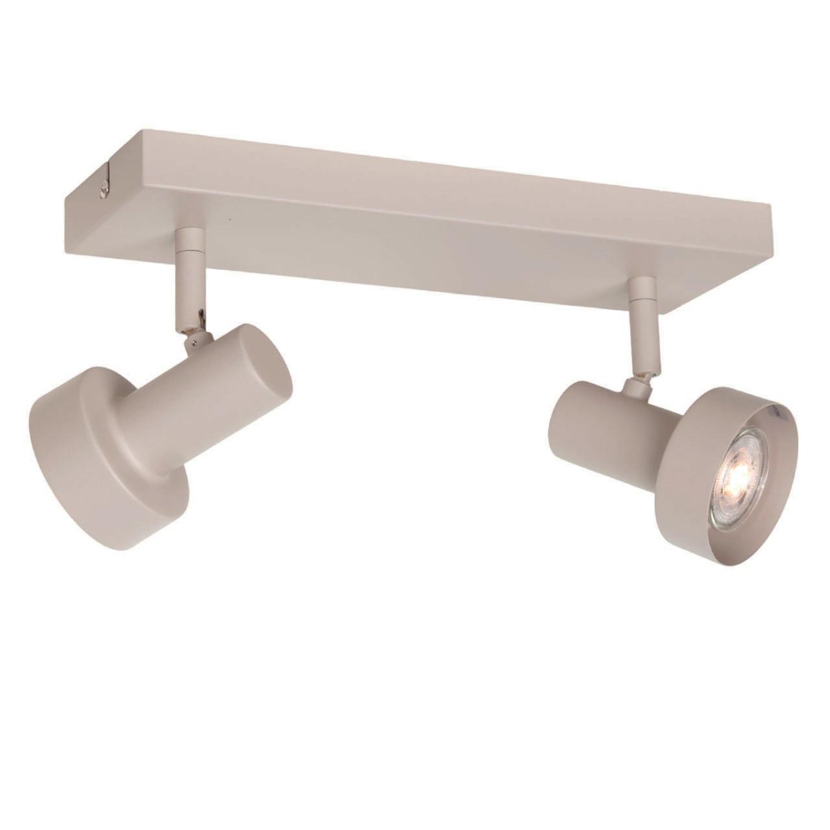 Zand / beige plafondspot 2 lichts Lunata - Afbeelding 7