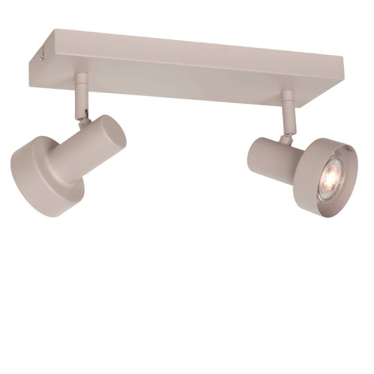 Zand / beige plafondspot 2 lichts Lunata - Afbeelding 6
