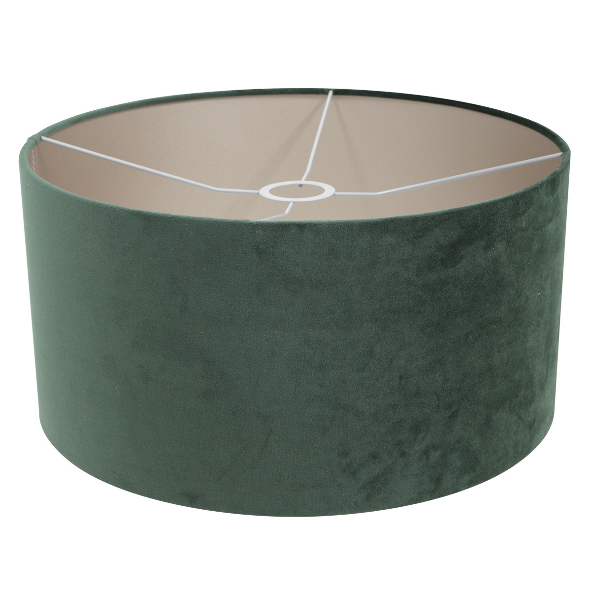 Zwarte tafellamp hout met groene velvet kap - Afbeelding 8