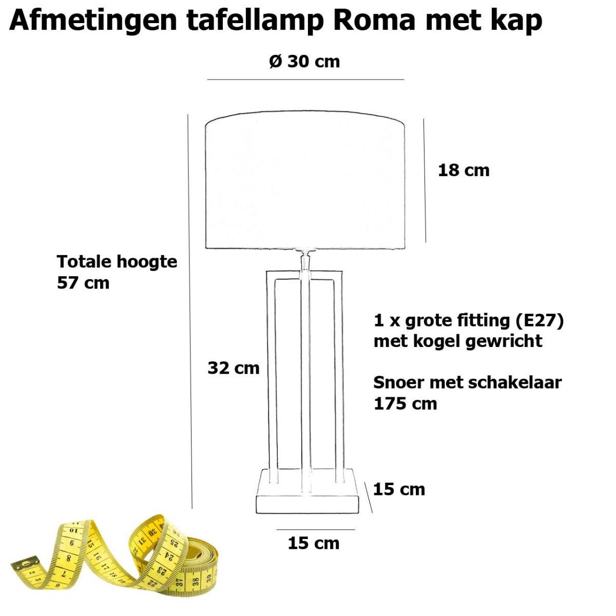 Zwarte tafellamp met blauwe velours kap Ø 30 cm - Afbeelding 4